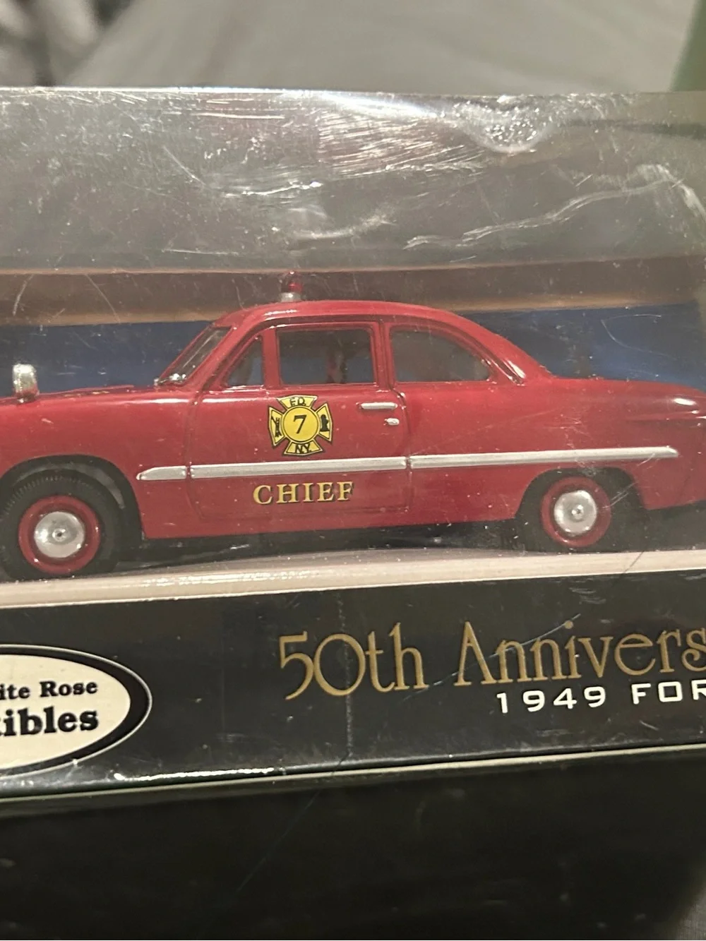 Ford Red 1949 Chief Die-Cast Car - Collectible